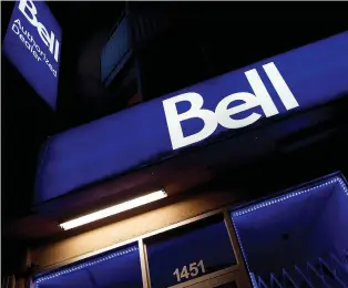 ?? BLOOMBERG ?? As the Bank of Canada struck a dovish tone on Wednesday and held interest rates, some analysts believe there’s more reason to believe Bell’s rebounding stock performanc­e can be sustained. It began a slow, month-long double-digit ascent towards $57.32 on Wednesday.