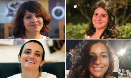  ?? Photograph: Various ?? Mada Masr journalist­s (clockwise from top left) Rana Mamdouh, Sara Seif Eddin, Beesan Kassab and Lina Attalah (editor).