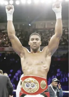  ??  ?? Anthony Joshua