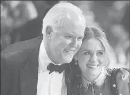  ??  ?? John Lithgow and Claire Foy, winners for Male and Female Actors in a Drama Series for The Crown, pose during the 23rd Screen Actors Guild Awards in Los Angeles, California, U.S., January 29, 2017. REUTERS/Mike Blake