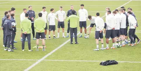  ??  ?? File photo shows Germany’s national soccer team during training for internatio­nal friendly against England. — Reuters photo