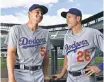  ?? RON CHENOY, USA TODAY SPORTS ?? Corey Seager, left, and Chase Utley love the game.