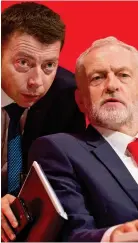  ??  ?? Ex-allies: McNicol with Corbyn