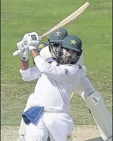  ?? GETTY IMAGES ?? Haris Sohail scored his maiden Test century on the second day of the first Test against Australia in Dubai on Monday.