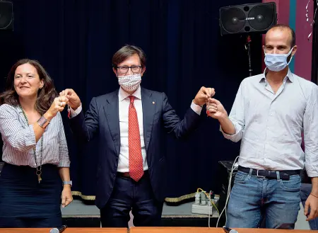  ??  ?? Eletti
I due assessori di Nardella, Cristina Giachi e Andrea Vannucci, sbarcano in Consiglio regionale