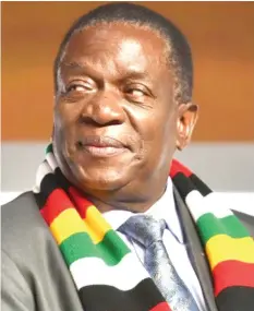  ??  ?? President Mnangagwa