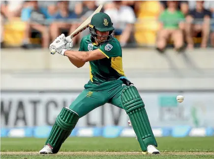  ?? PHOTO: GETTY IMAGES ?? AB de Villiers reached 9000 ODI runs in his 205th innings in Wellington on Saturday, 23 innings fewer than Sourav Ganguly’s previous record.