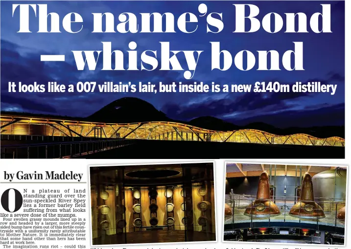  ??  ?? Whisky galore: The cave privée stores privately owned casks Golden touch: The 24 new stills will increase production