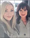  ??  ?? Melanie Blake with singer Coleen Nolan