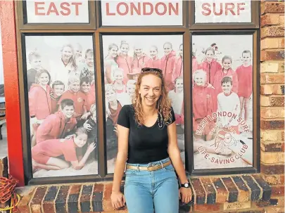  ?? Picture: BARBARA HOLLANDS ?? NEW TAKE ON FOOD: Artist and former lifeguard, Nicole McComb, who calls herself a ‘party starter’, is the brains behind tonight’s night food market, called the ‘Shack’ at East London’s Nahoon Lifesavers Club