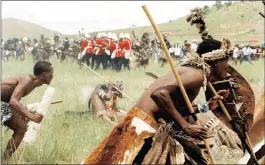  ??  ?? A re-enactment of the Anglo-Zulu War.