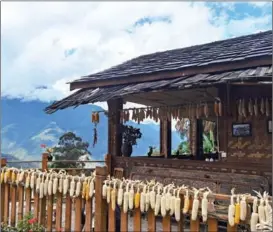  ?? PHOTOS BY CHENG YUEZHU / CHINA DAILY ?? Up in the mountains of Fugong county, Southwest China’s Yunnan province, the village of Laomudeng presents an idyllic countrysid­e scene, with its pleasant natural landscape and well-preserved ethnic culture.