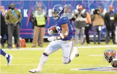  ?? FILE PHOTO ?? Whitehall grad Saquon Barkley has been one of the 3-8 Giants’ few effective offensive weapons this season.