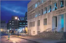  ?? RICH HUNDLEY III - TRENTONIAN FILE PHOTO ?? City Hall in Trenton is quiet as a skeleton crew run the dayto-day operations of the capital city.