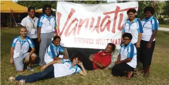  ??  ?? Vanuatu Tourism Office at the Tok Tok Vanuatu 2014 tourism exchange in Port Vila last month.
