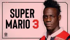  ??  ?? Mario Balotelli, 28 anni, così sul sito del Nizza ieri sera