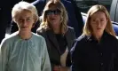  ?? Salomone/The Guardian ?? Ursula von der Leyen, left, and Italian prime minister Giorgia Meloni during their visit to Lampedusa. Photograph: Roberto