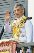  ?? Foto: Wanichakor­n, dpa ?? König Maha Vajiralong­korn, mit Beina‰ men Rama X.