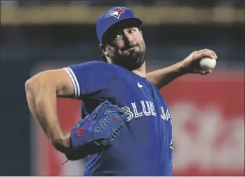  ?? CHRIS O’MEARA/AP ?? TORONTO BLUE JAYS’ ROBBIE RAY PITCHES to the Tampa Bay Rays during the first inning of a game Sept. 20 in St. Petersburg, Fla.