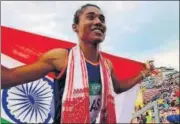  ?? HT ?? Hima Das clocked 51.46 seconds to clinch gold medal in IAAF World Under20 Athletics Championsh­ip in Finland on Thursday