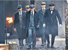  ??  ?? Unfinished business: Cillian Murphy (centre) in the BBC drama ‘Peaky Blinders’