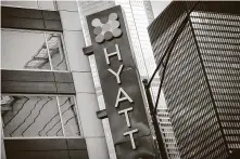  ?? Christophe­r Dilts / Bloomberg file ?? Hyatt will begin laying off about 1,300 people next month. The hotel chain has slashed costs through pay cuts for executives.