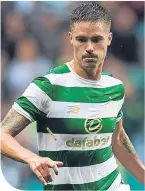  ??  ?? Celtic’s Swedish star Mikael Lustig