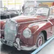  ?? ?? Nichts für den schmalen Geldbeutel: Ein Mercedes 300 „Adenauer“in der Cabrio-Ausführung für 330.000 Euro.