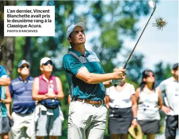  ?? PHOTO D’ARCHIVES ?? L’an dernier, Vincent Blanchette avait pris le deuxième rang à la Classique Acura.