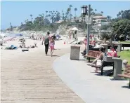  ?? IRENE SEIBERLING/Leader-Post ?? Laguna Beach features a meandering boardwalk along the
sandy beach.