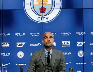 ?? GETTY IMAGES ?? Manchester City manager Pep Guardiola is a Catalan sporting icon.