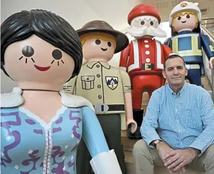  ?? | PHOTO : STÉPHANE GEUFROI, OUEST-FRANCE ?? Bruno Bérard, le directeur général de Playmobil France, au siège français du groupe situé à Lisses, dans l’Essonne.