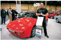  ?? ?? Paul Clappison won the Lancaster Insurance Pride of Ownership trophy with his 1989 Porsche 944, his second win in five years.