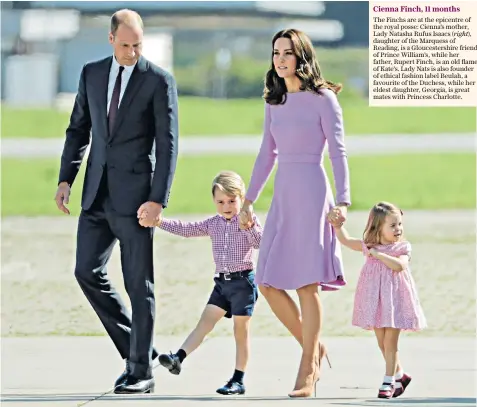  ??  ?? One to come: the Duke and Duchess are looking forward to welcoming a sibling for Prince George and Princess Charlotte on an unspecifie­d date this month
