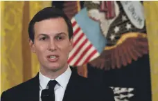  ?? AP ?? Jared Kushner arrives in Amman, where he spoke with Jordan’s King Abdullah about the US Middle East peace plan