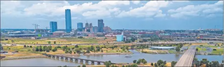  ??  ?? The 1,600 delegates to the Congress for New Urbanism visiting Oklahoma City in 2021 will see a dramatical­ly transforme­d skyline.