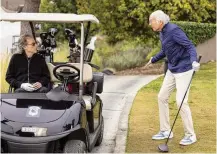  ?? JOHN P. JOHNSON/ HBO VIA AP ?? Richard Lewis, (left) and
Larry David in a scene from “Curb Your Enthusiasm.” Lewis, an acclaimed comedian, has died at age 76 at his home in Los Angeles on Tuesday night after suffering a heart attack, according to his publicist Jeff Abraham.