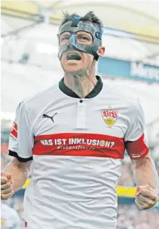  ??  ?? Stuttgarts „Captain Fantastic“und Gallionsfi­gur – Christian Gentner.