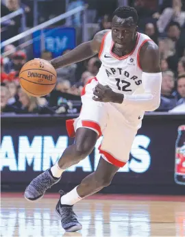  ??  ?? Deng Adel is relishing the chance to relaunch his NBA career.