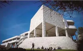  ?? AFP PIC ?? The Getty Center art museum in Los Angeles is among the most visited museums in the United States.