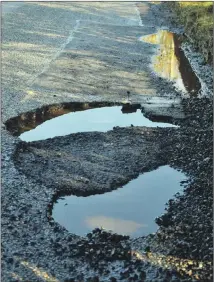  ?? ?? Emergency repairs are sometimes needed to Argyll potholes, said Jim Smith, the council’s head of amenity services.