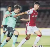  ?? ?? JORDAN DAVIES Exciting 23-year-old Welshman has bagged 14 goals from the left flank in an impressive term to date for Ryan Reynolds joint-owned Wrexham