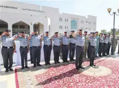  ?? WAM ?? A ceremony in honour of fallen heroes at the Abu Dhabi Police General Command.