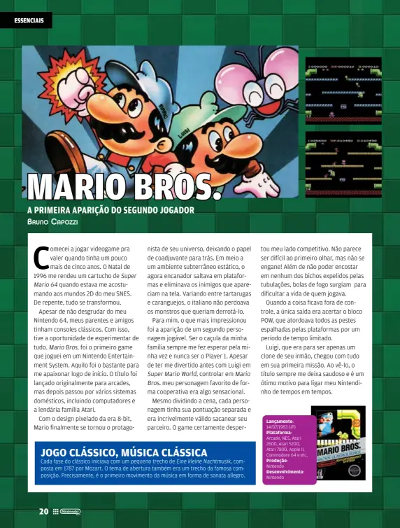 Mario Bros., Atari Jogos online