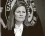  ?? Erin Scott / Associated Press ?? With one request, Judge Amy Coney Barrett could choose to do what’s right and fair versus gain from what is neither.