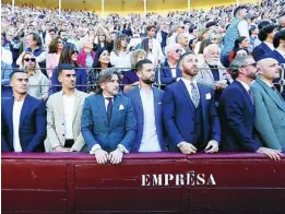  ?? JESÚS G. FERIA ?? Lucas Vázquez, Dani Ceballos, Nacho, Sergio y René Ramos