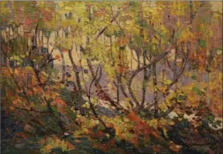  ??  ?? Above: Tom Thomson, Opulent October, 1 9 1 5- 1 6 , oil on canvas.