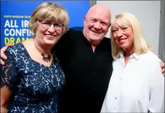  ??  ?? LEFT: Mary Doran, Michael Dunbar and Anne Doyle at the launch of the All-Ireland Confined Drama festival in Carnew.