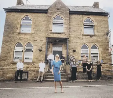  ?? PICTURE: RAFE ABROOK PHOTOGRAPH­Y ?? HAT-TRICK: The Faith PR team at the company’s headquarte­rs, Vulcan House.