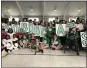  ?? NATE BARNES — THE NEWS-HERALD ?? The Broadmoor Bobcats and Villa Angela-St. Joseph students following their game Feb. 14.